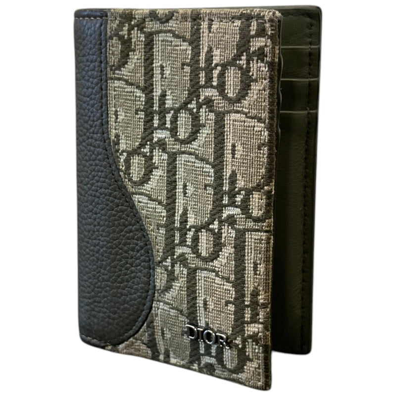 Men's Saddle Bifold Card Holder Green