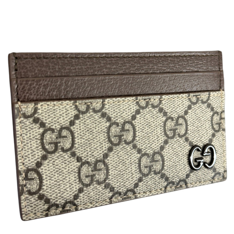 Men's GG Supreme Card Holder Beige
