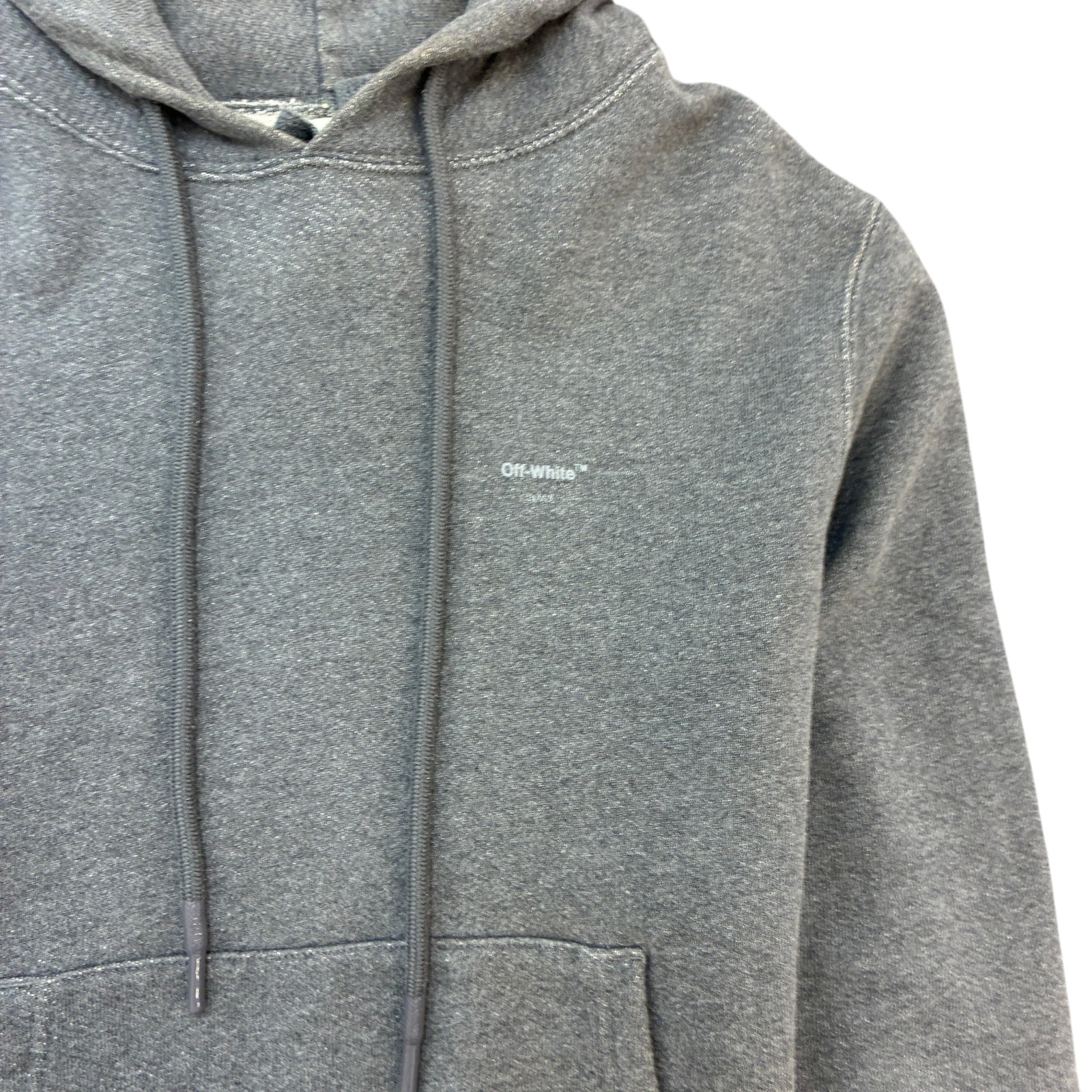Men's Embroidered Arrows Hoodie Grey Size S - Photo 6