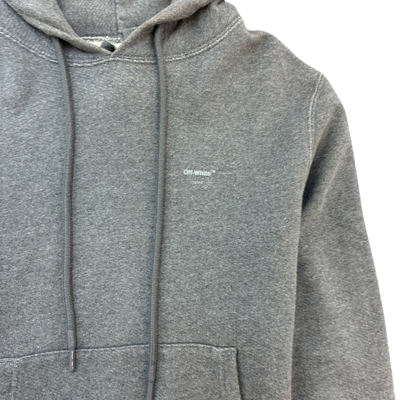 Men's Embroidered Arrows Hoodie Grey Size S