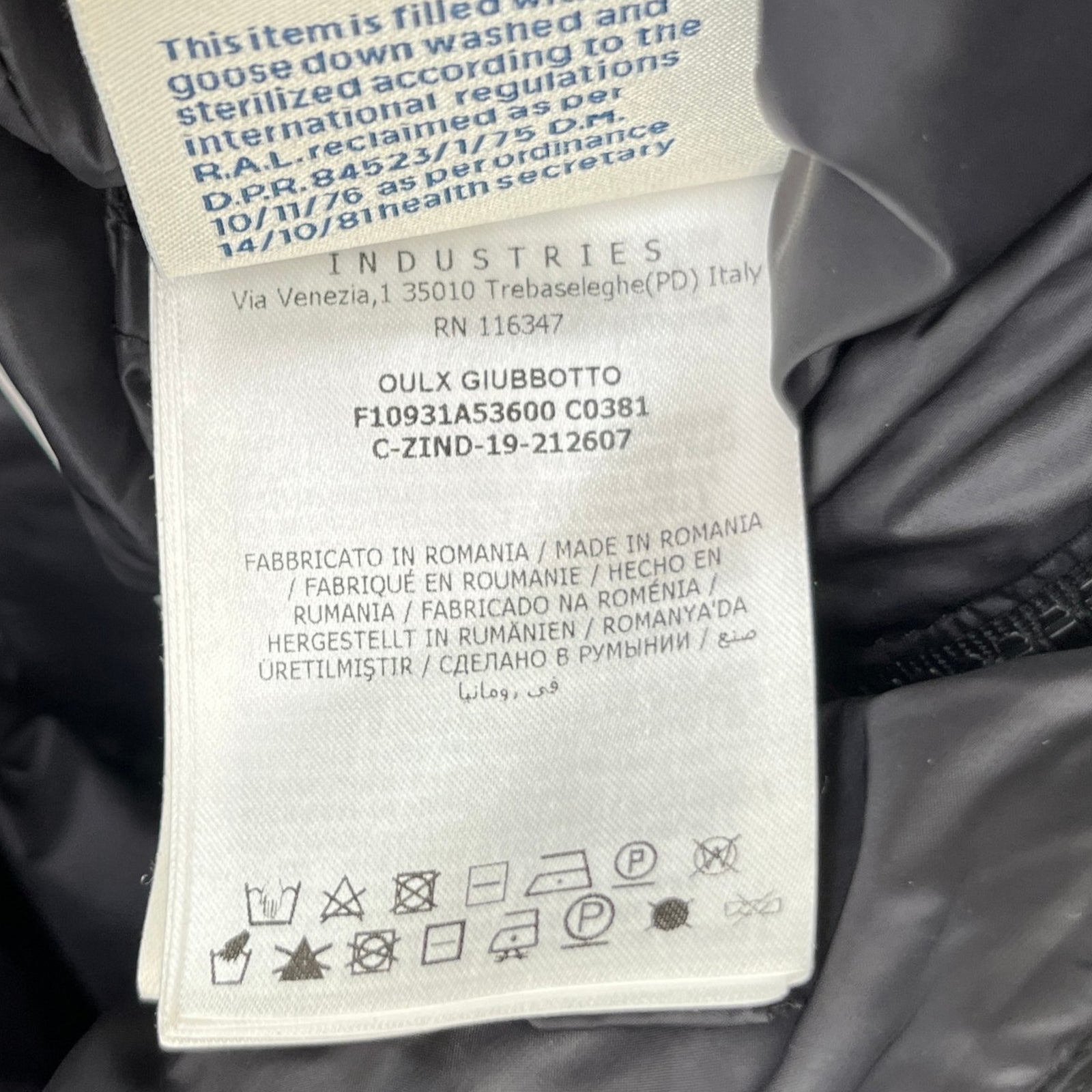 Women's Oulx Down Jacket Black Size 1 / UK 10 - Photo 9