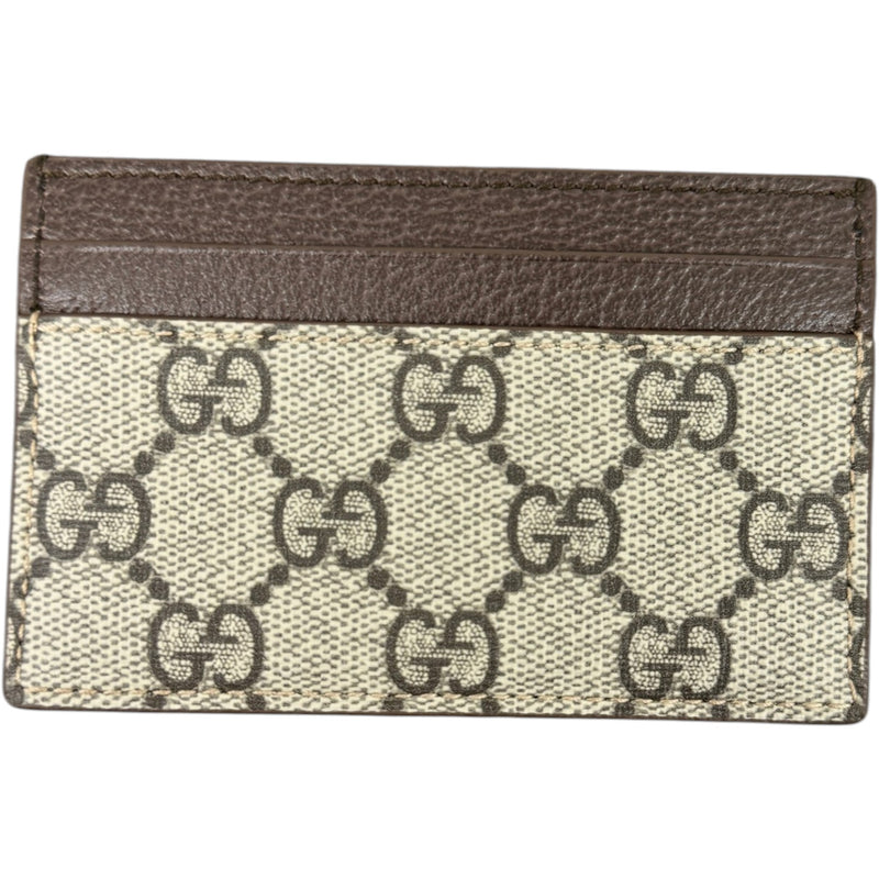 Men's GG Supreme Card Holder Beige