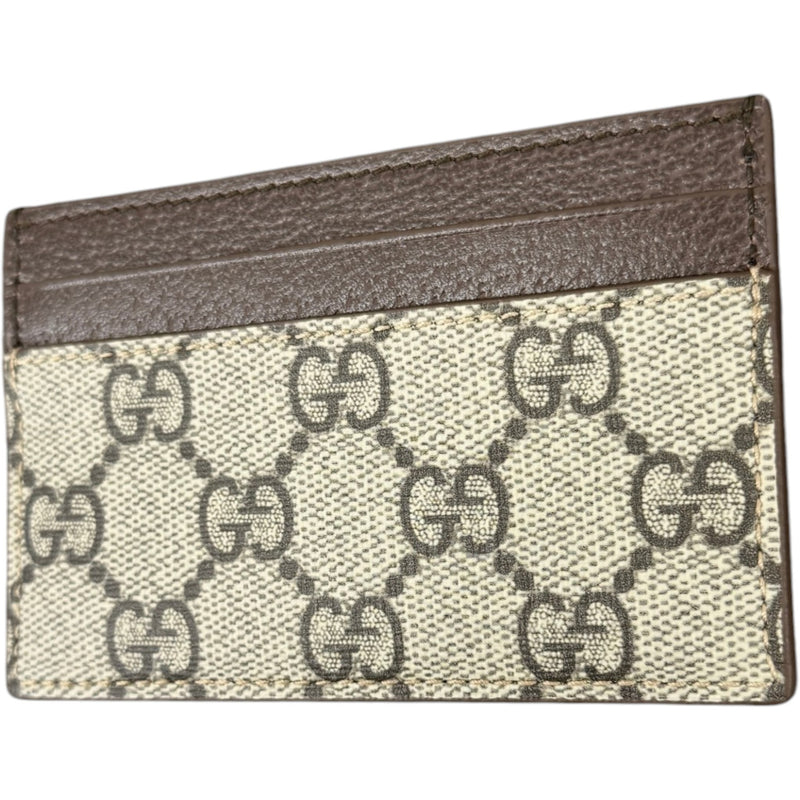 Men's GG Supreme Card Holder Beige