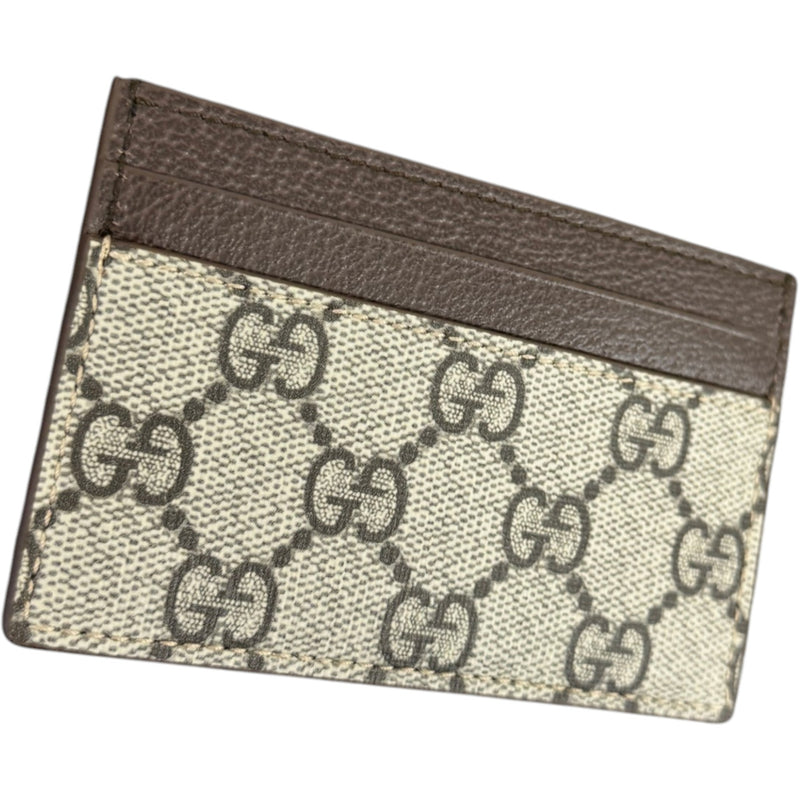 Men's GG Supreme Card Holder Beige