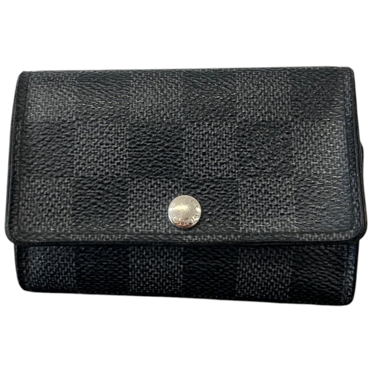 Men's Damier Graphite Key Holder Keyring Black - Photo 1