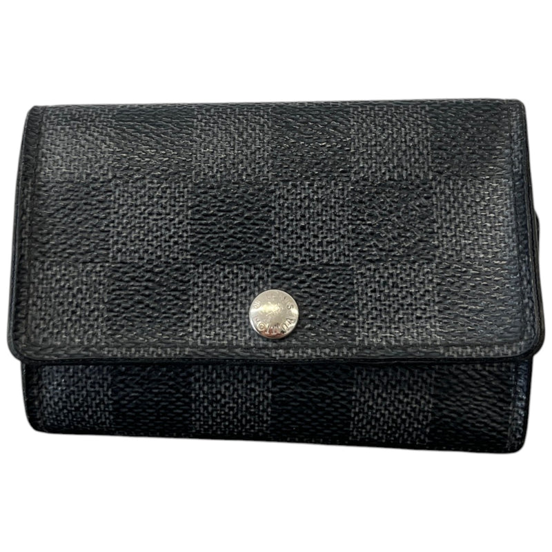 Men's Damier Graphite Key Holder Keyring Black
