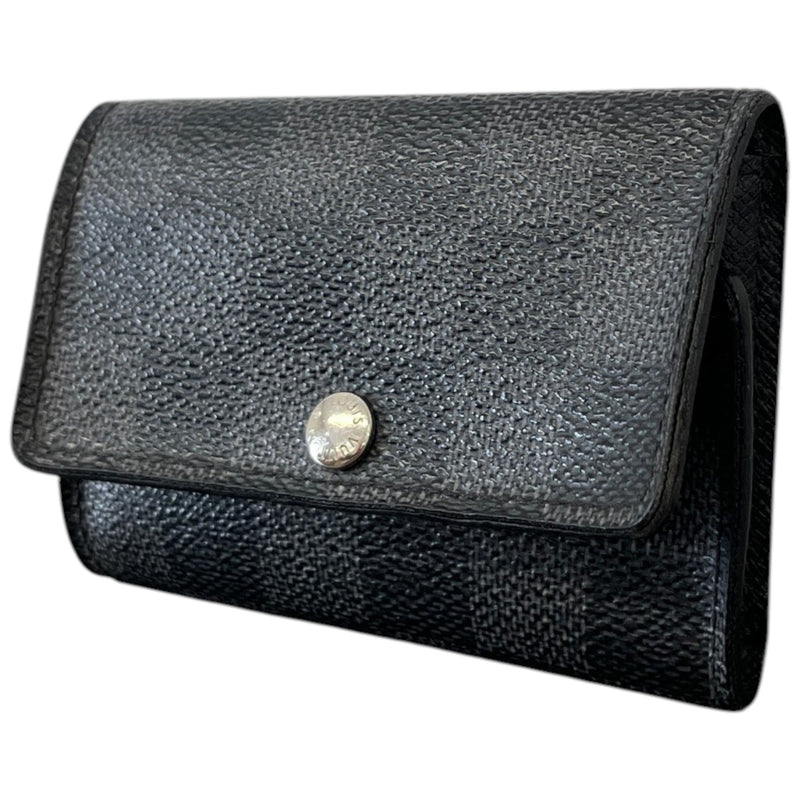 Men's Damier Graphite Key Holder Keyring Black