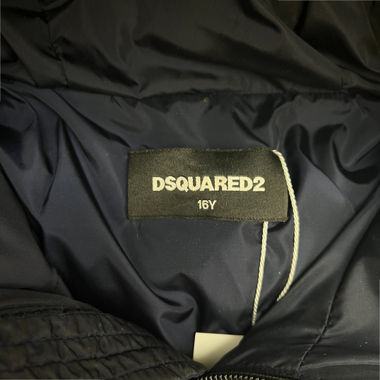 Men's Logo Down Jacket Navy Size Age 16 - Photo 5