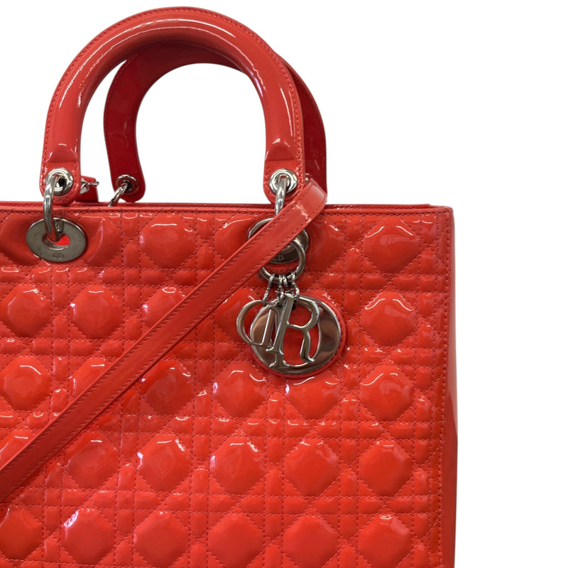 Women's Large Lady Dior Handbag Red