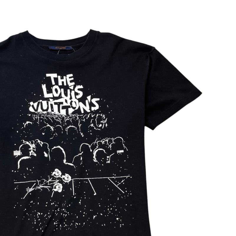 Men's Concert Print T-Shirt Black Size M