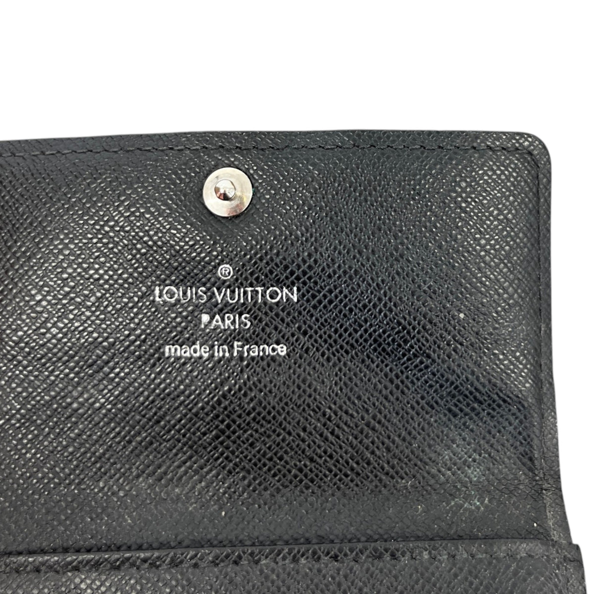 Men's Damier Graphite Key Holder Keyring Black - Photo 7
