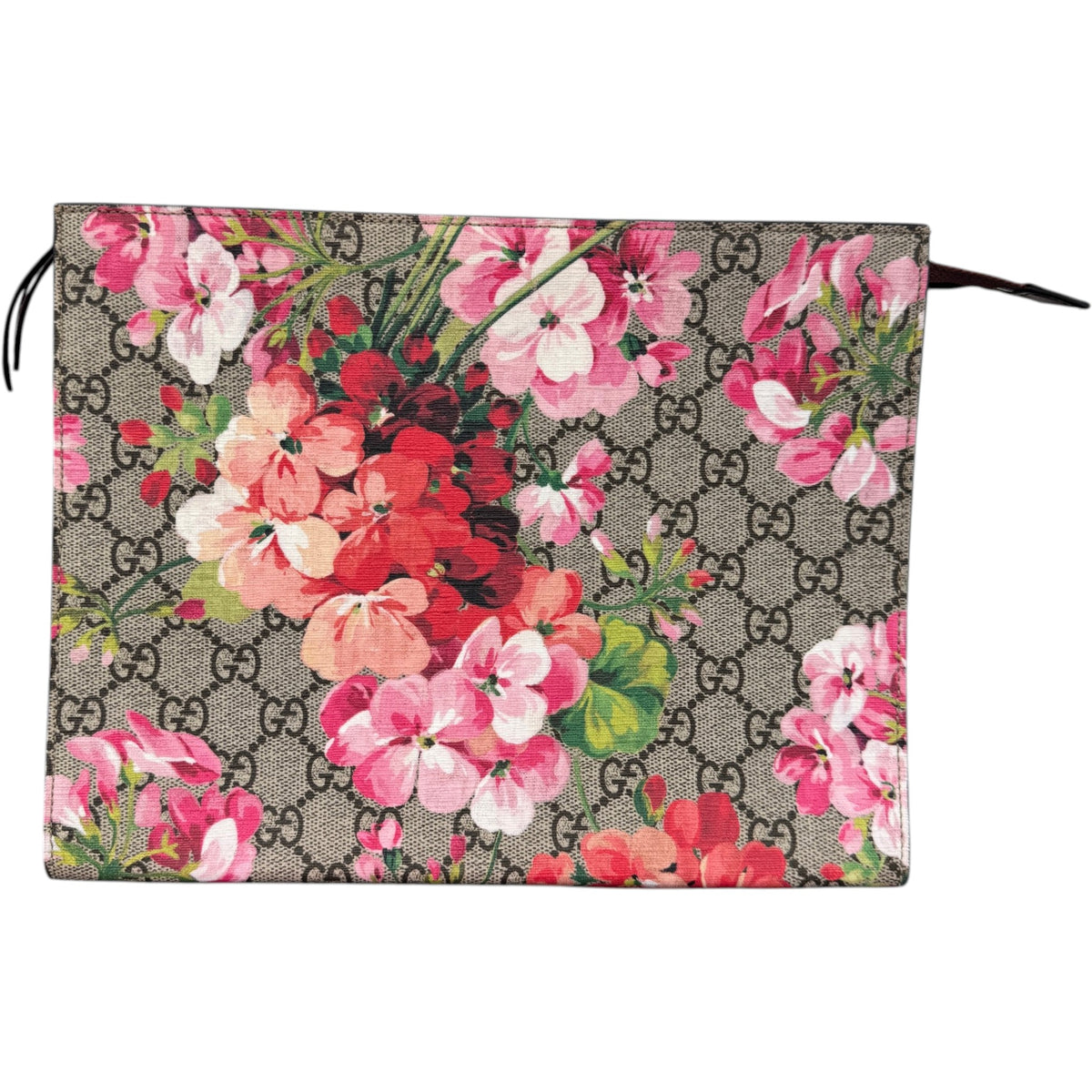 Women's GG Supreme Blossom Clutch Beige - Photo 1