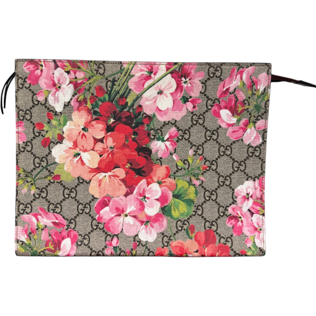 Women's GG Supreme Blossom Clutch Beige - Photo 3