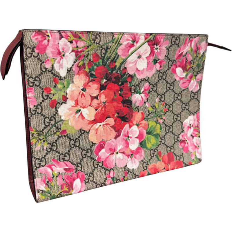 Women's GG Supreme Blossom Clutch Beige