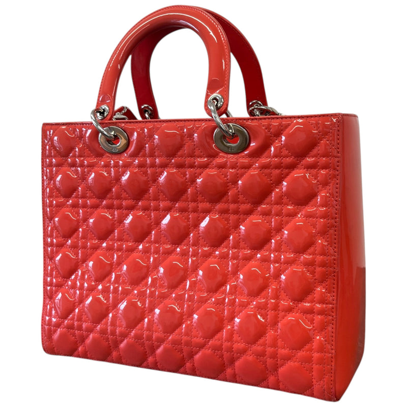 Women's Large Lady Dior Handbag Red