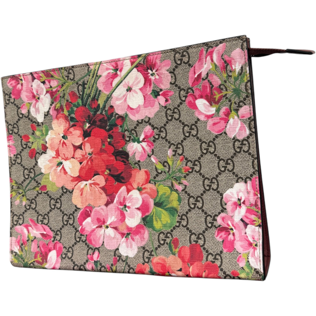 Women's GG Supreme Blossom Clutch Beige - Photo 5