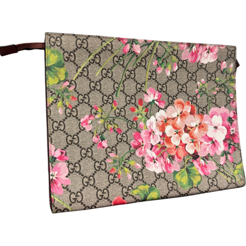 Women's GG Supreme Blossom Clutch Beige