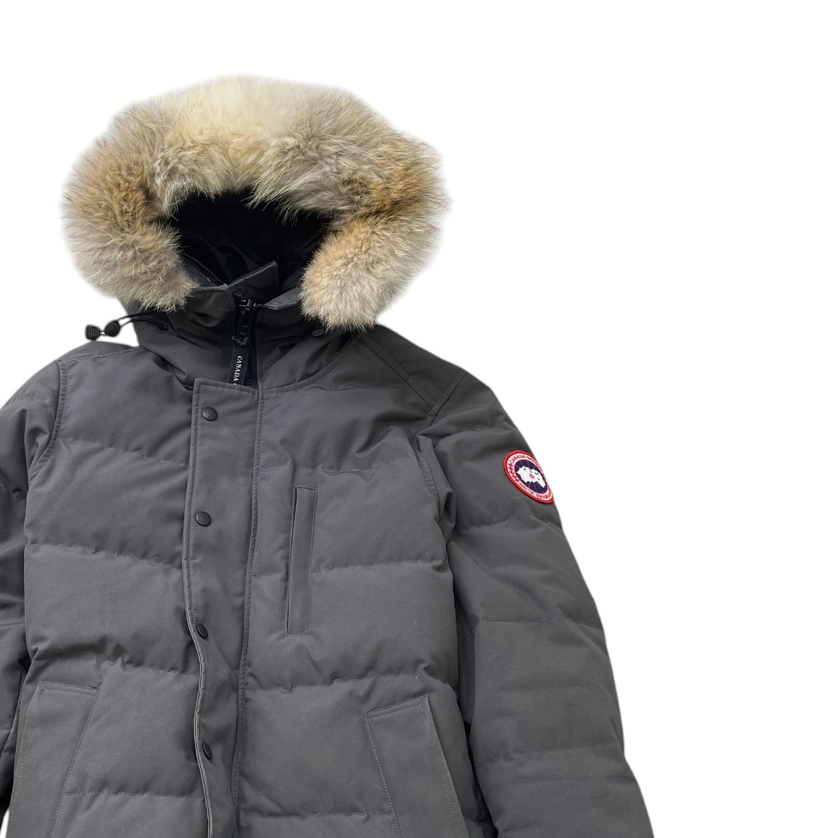 Men's Carson Parka Down Jacket Grey Size XS - Photo 3
