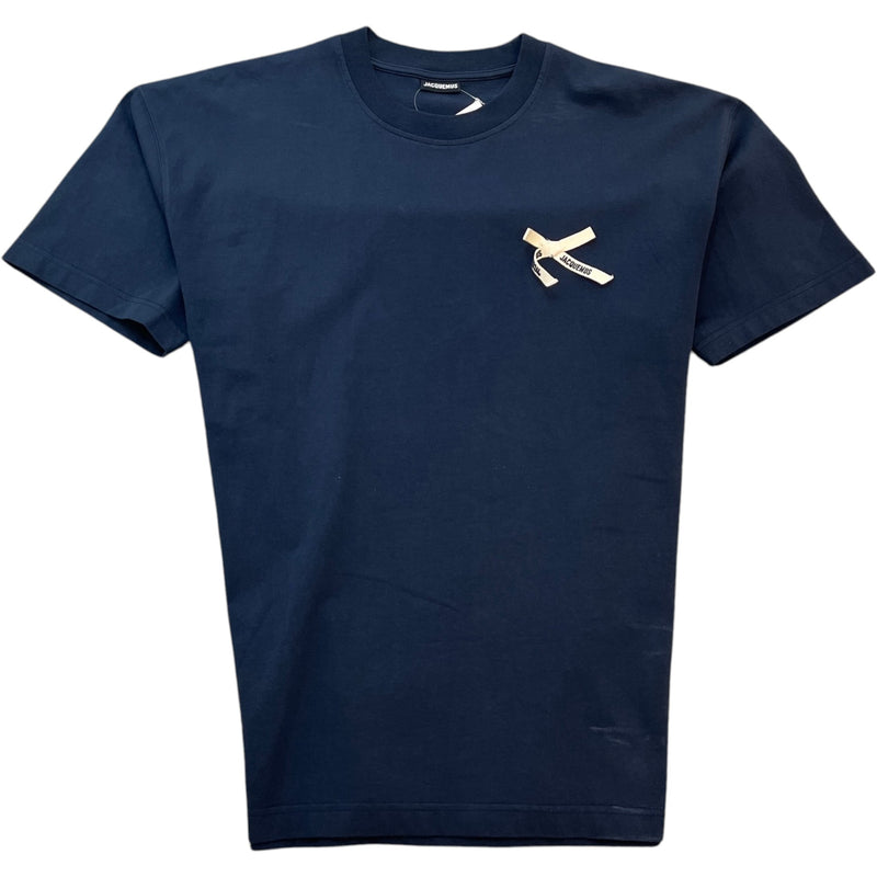 Men's Bow Logo T-Shirt Navy Size XL