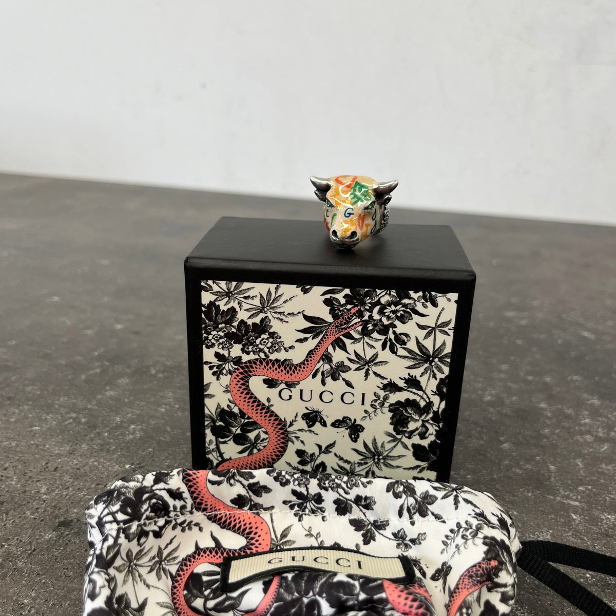 Women's Anger Forest Enamel Ring Silver Size N - Photo 5