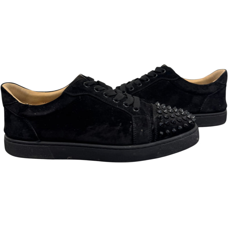 Men's Louis Junior Spikes Flat Low Trainers Black Size UK 5 / EU 39