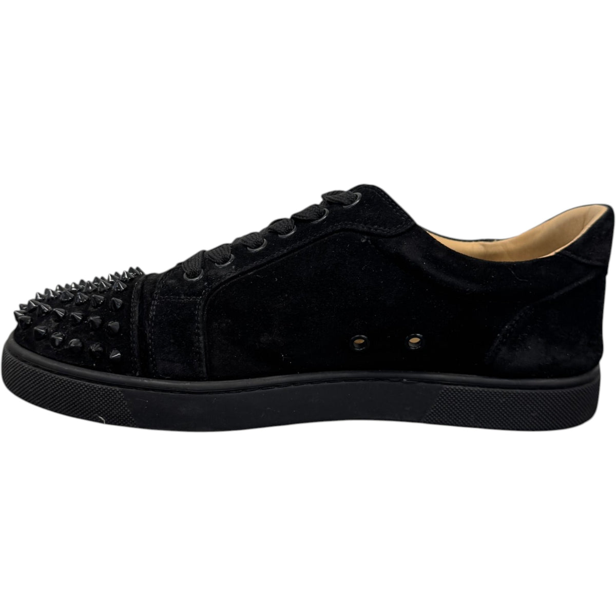 Men's Louis Junior Spikes Flat Low Trainers Black Size UK 5 / EU 39 - Photo 2