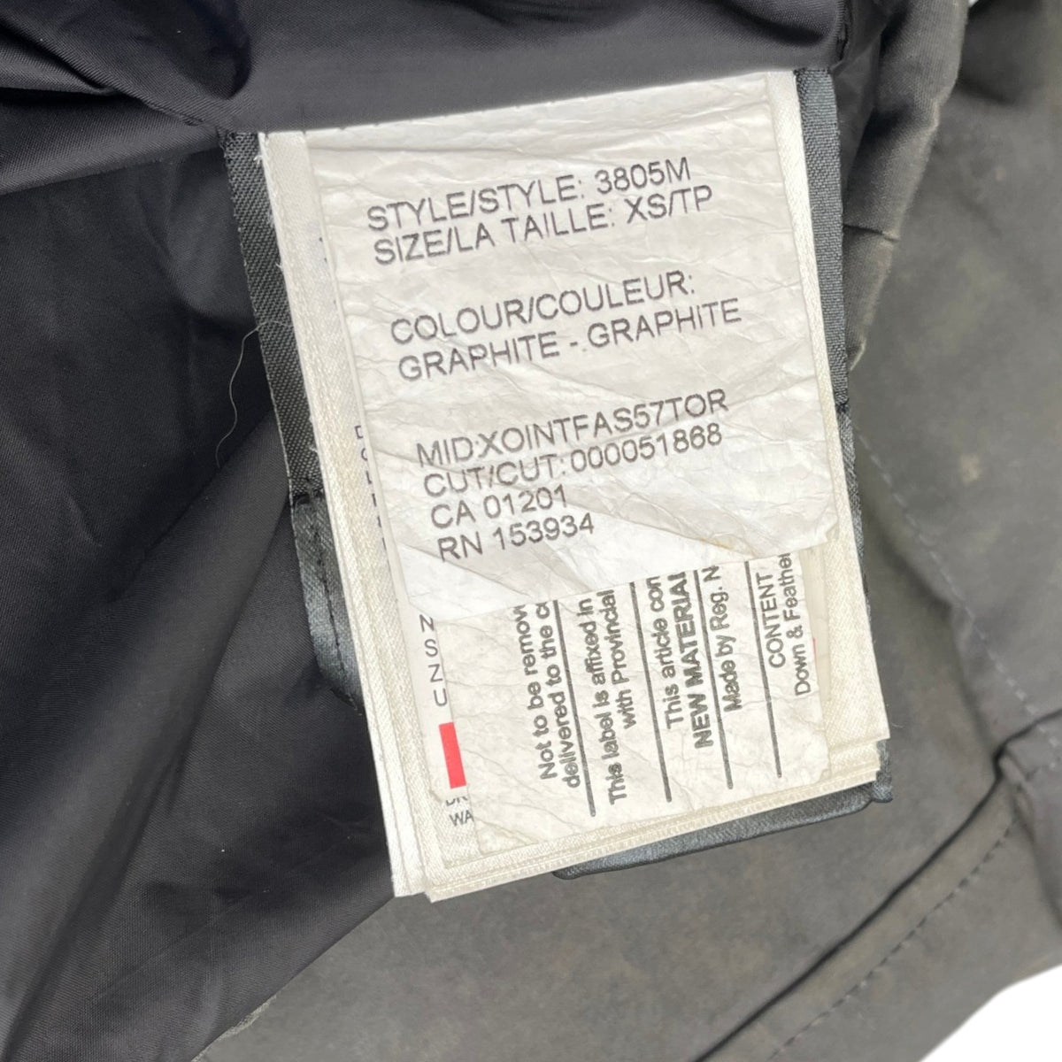 Men's Carson Parka Down Jacket Grey Size XS - Photo 7
