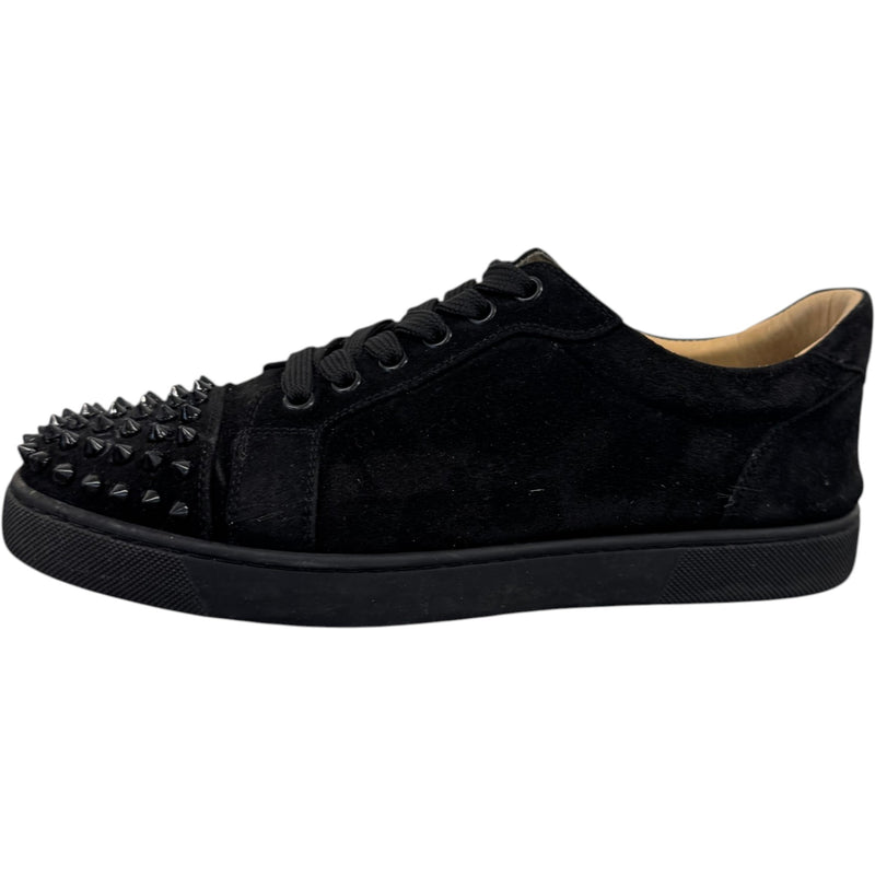Men's Louis Junior Spikes Flat Low Trainers Black Size UK 5 / EU 39