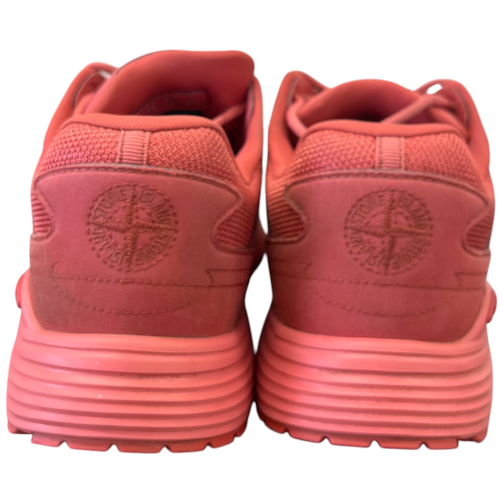 Men's X Stone Island B30 Low Trainers Red Size UK 11 / EU 45 - Photo 7