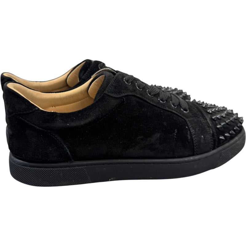 Men's Louis Junior Spikes Flat Low Trainers Black Size UK 5 / EU 39
