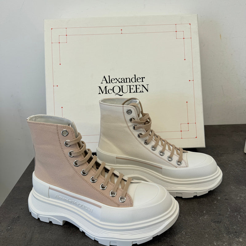 Women's Tread Slick High Trainers Beige Size UK 4.5 / EU 37.5