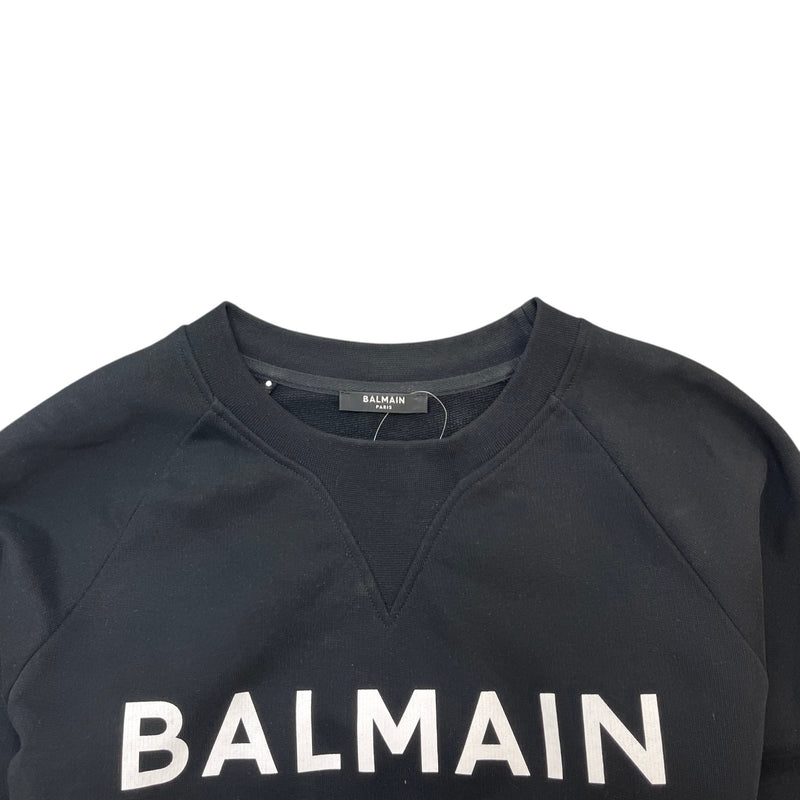 Men's Logo Print Sweatshirt Black Size M