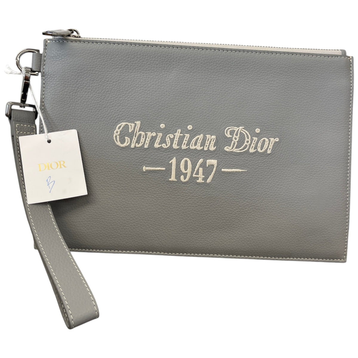Men's 1947 Embroidered Logo Pouch Grey - Photo 1
