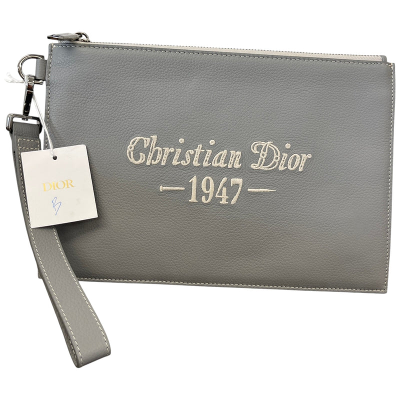 Men's 1947 Embroidered Logo Pouch Grey