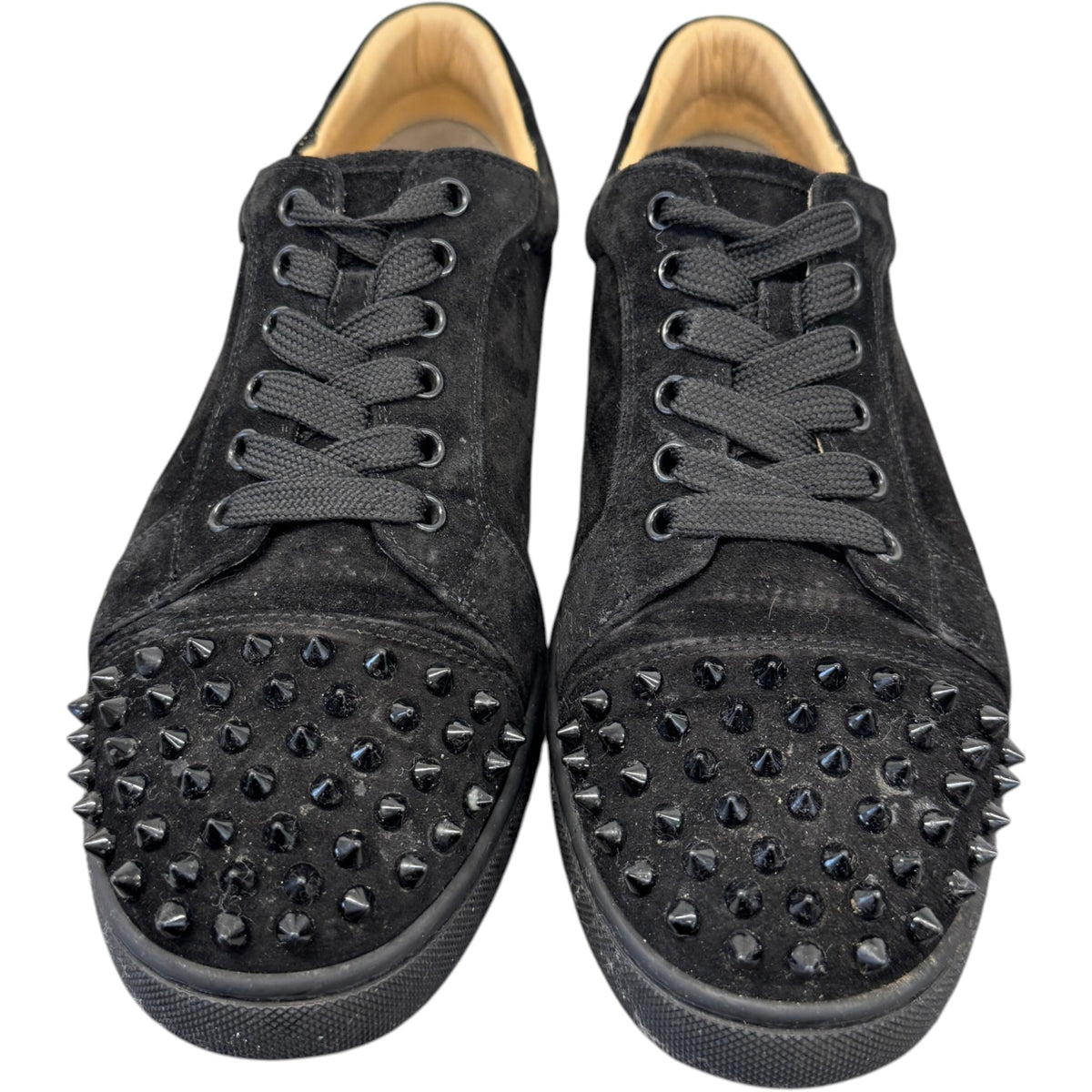 Men's Louis Junior Spikes Flat Low Trainers Black Size UK 5 / EU 39 - Photo 6
