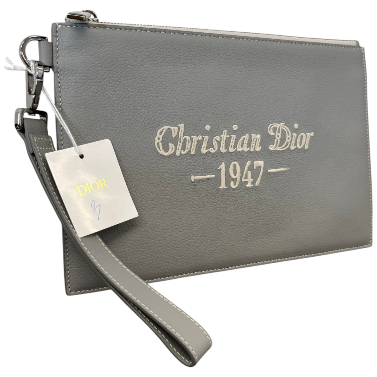 Men's 1947 Embroidered Logo Pouch Grey - Photo 3