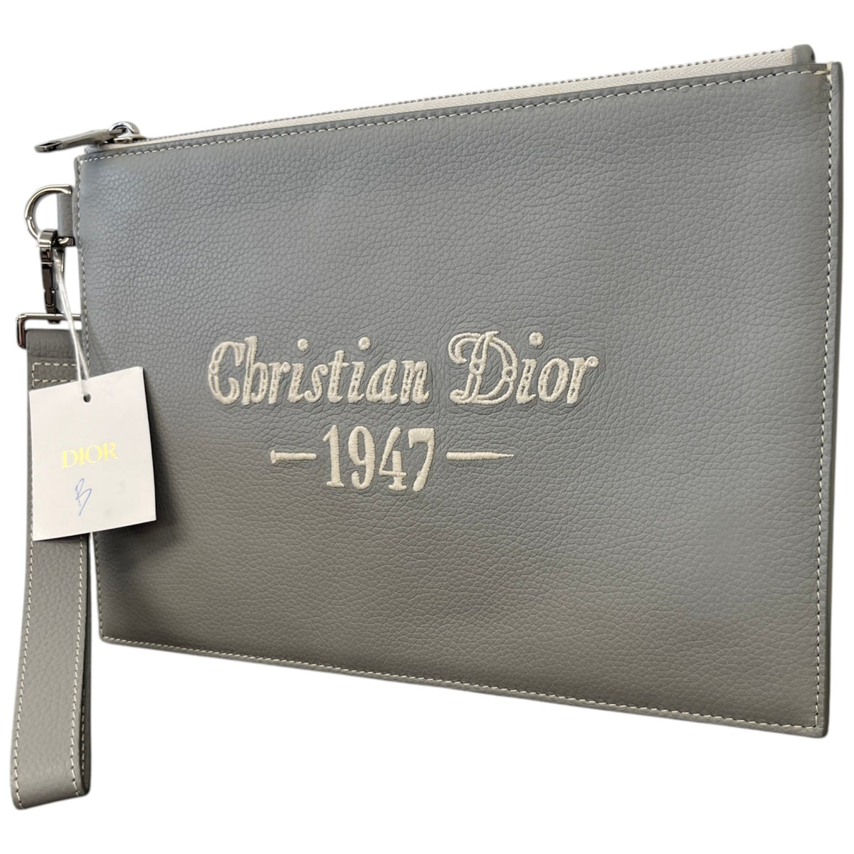 Men's 1947 Embroidered Logo Pouch Grey - Photo 4