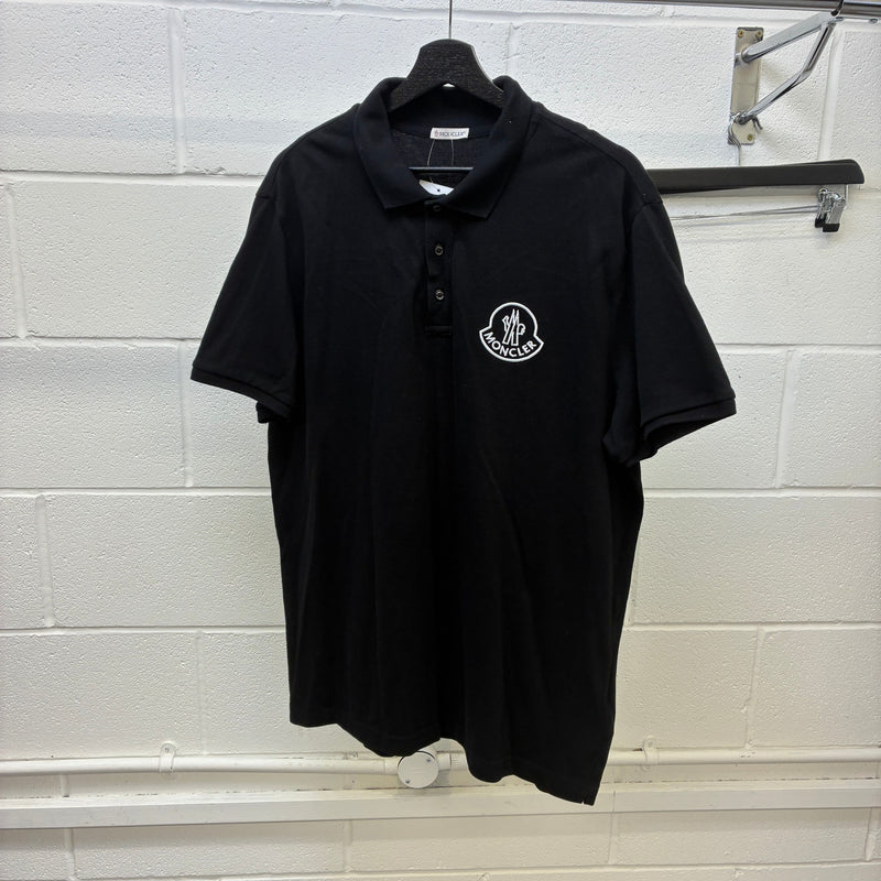Men's Maglia Polo Shirt Black Size XL