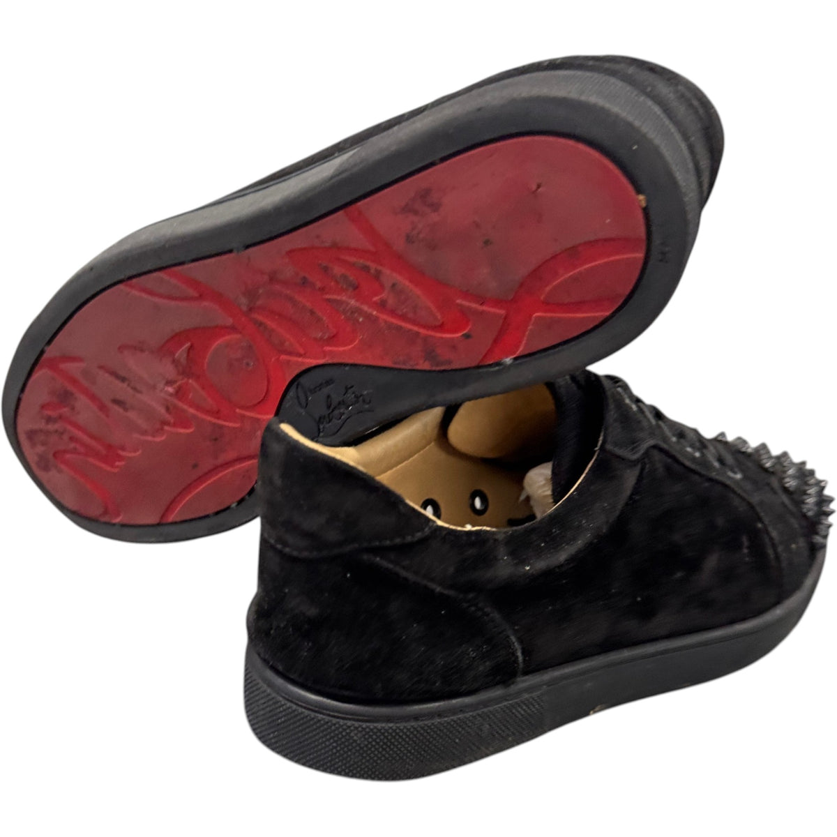 Men's Louis Junior Spikes Flat Low Trainers Black Size UK 5 / EU 39 - Photo 10
