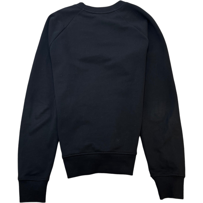Men's Logo Print Sweatshirt Black Size M