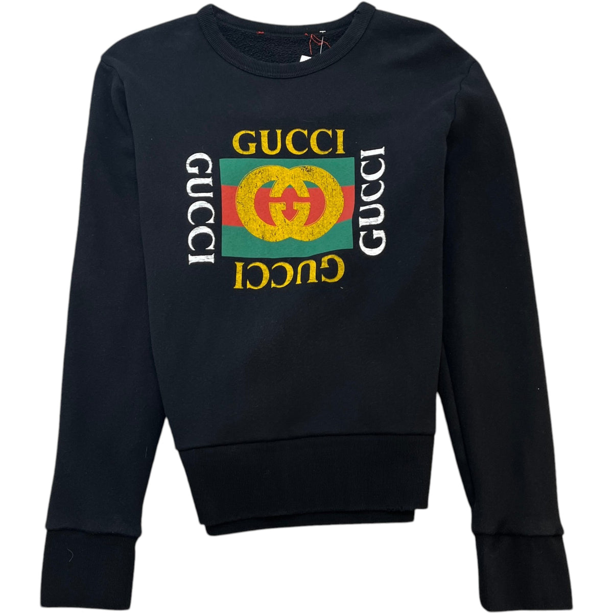 Men's Logo Print Sweatshirt Black Size S - Photo 1