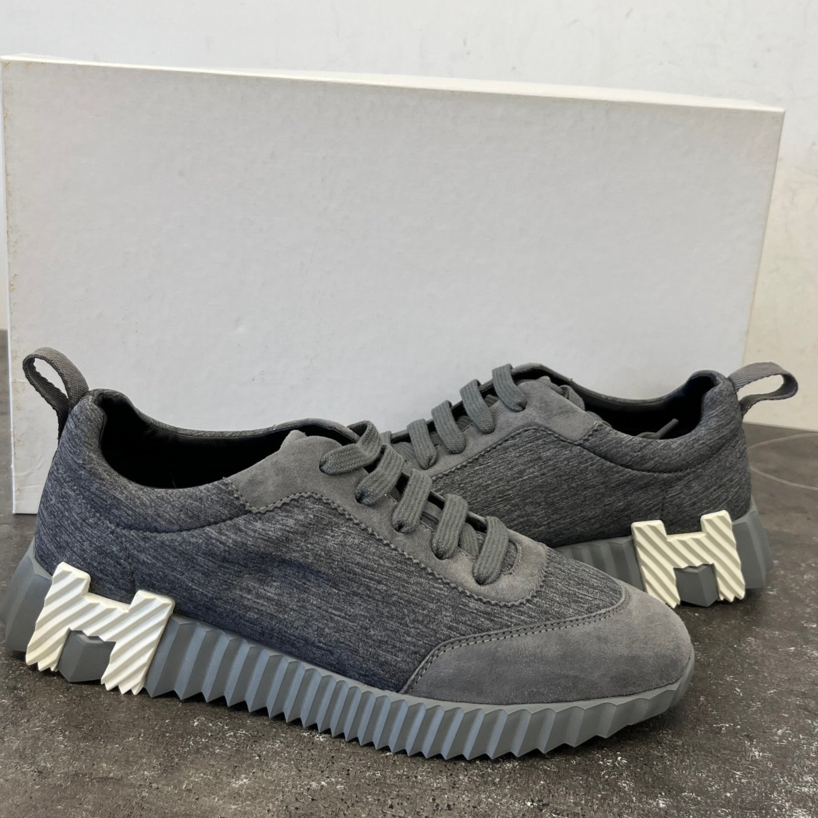 Women's Bouncing Low Trainers Grey Size 3 - Photo 12