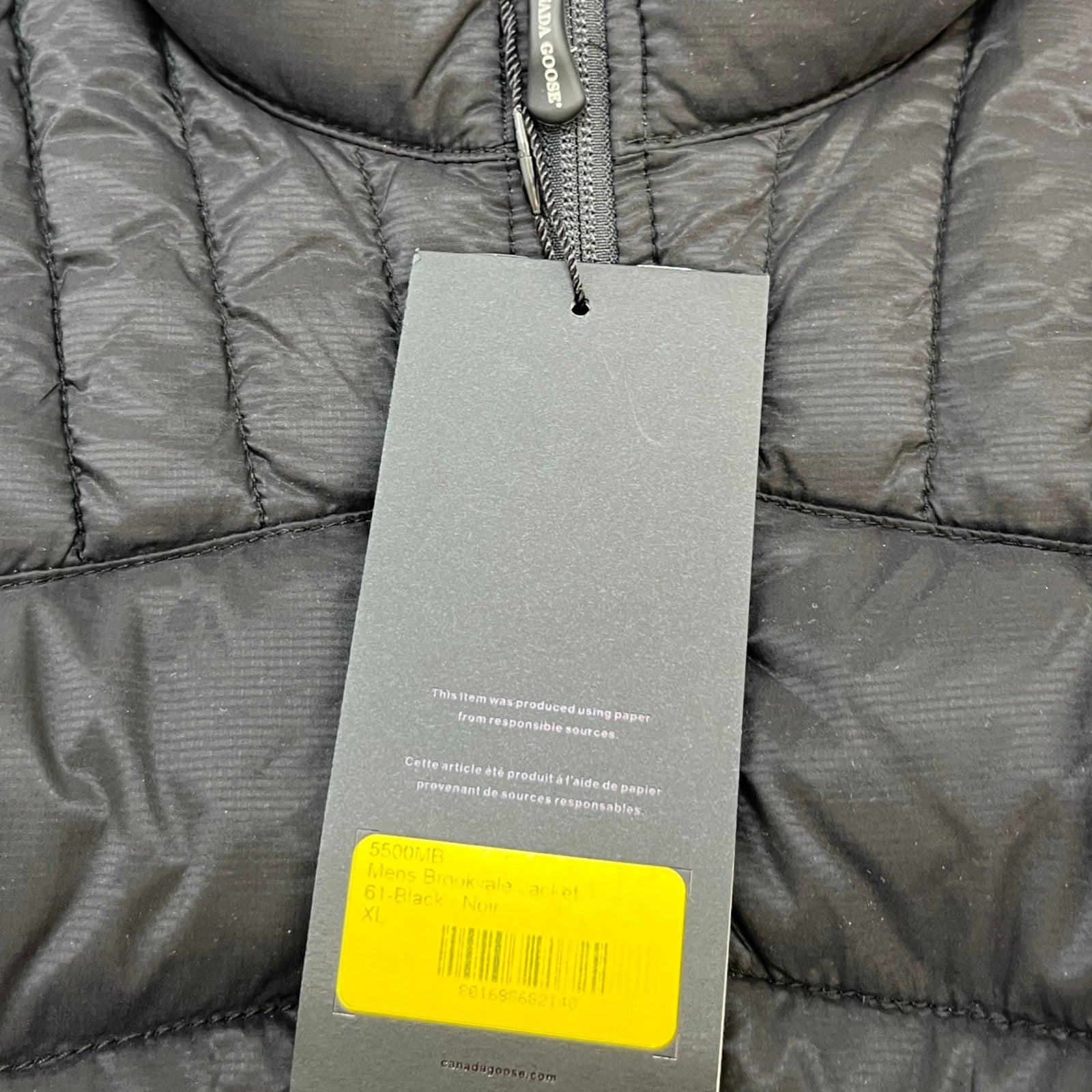 Men's Brookvale Down Jacket Black Size XL - Photo 7