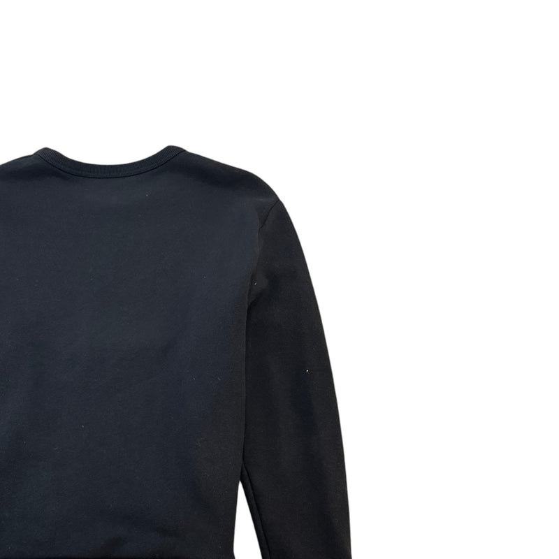 Men's Logo Print Sweatshirt Black Size S