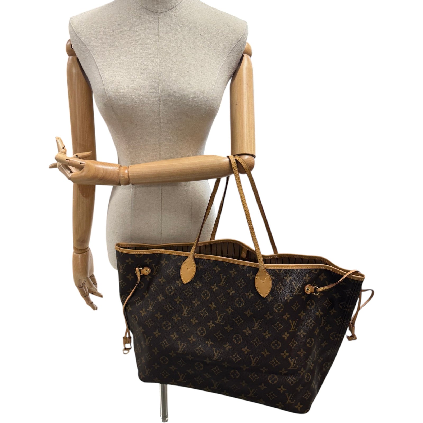 Women's Monogram Neverfull GM Bag Brown - Photo 2