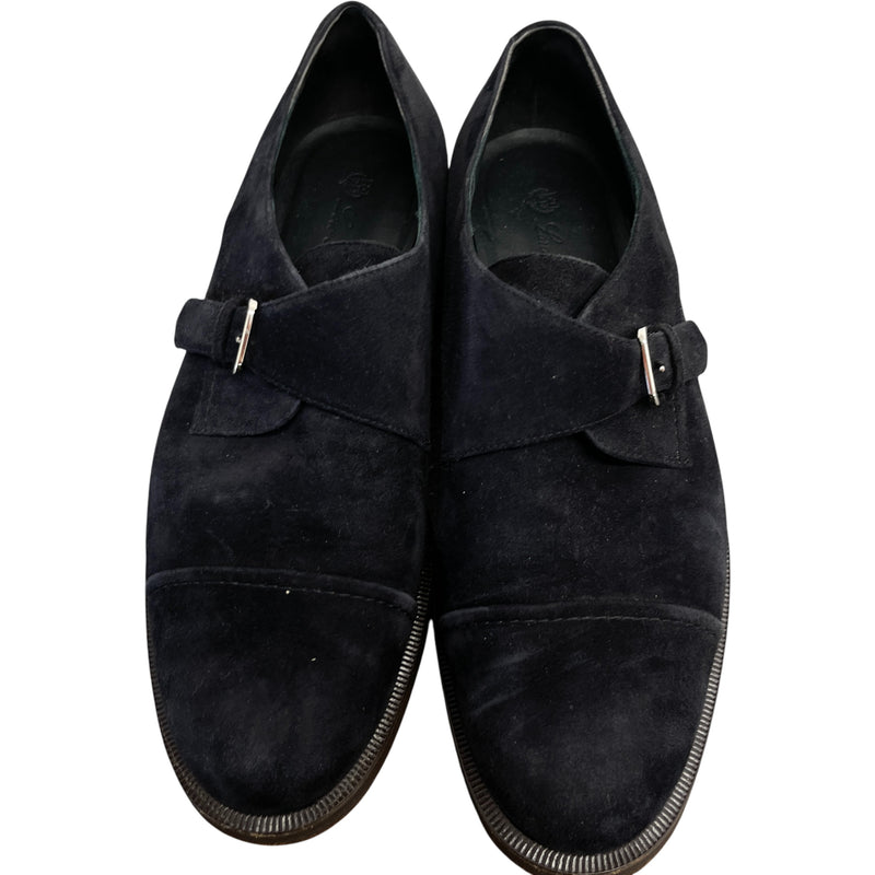Women's Meryl Monk Strap Suede Loafers Charcoal Size EU 38.5 / UK 5.5