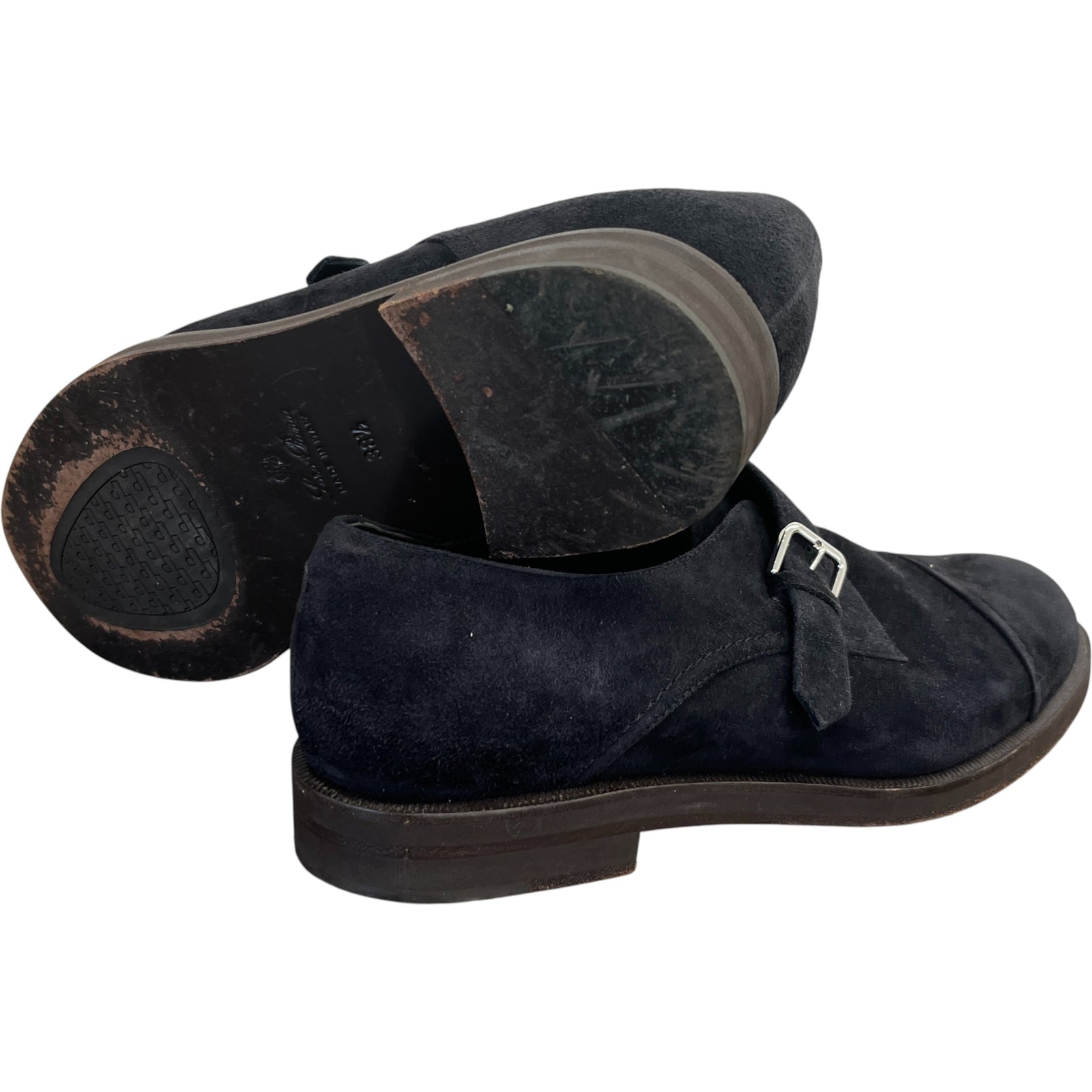 Women's Meryl Monk Strap Suede Loafers Charcoal Size EU 38.5 / UK 5.5 - Photo 10