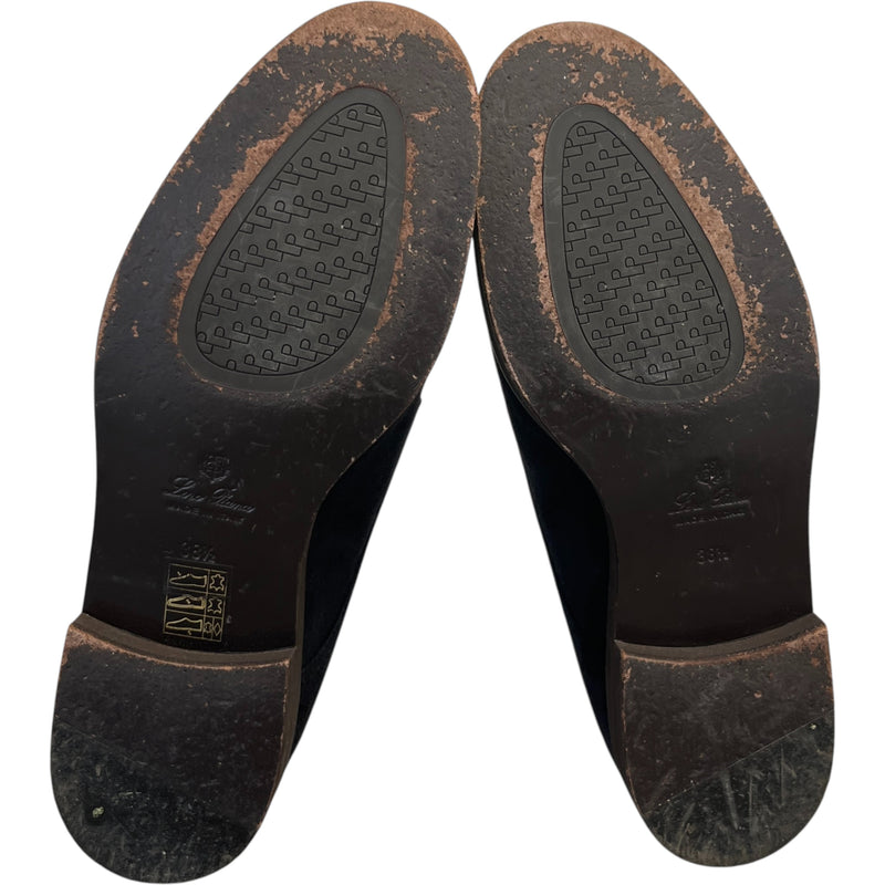 Women's Meryl Monk Strap Suede Loafers Charcoal Size EU 38.5 / UK 5.5