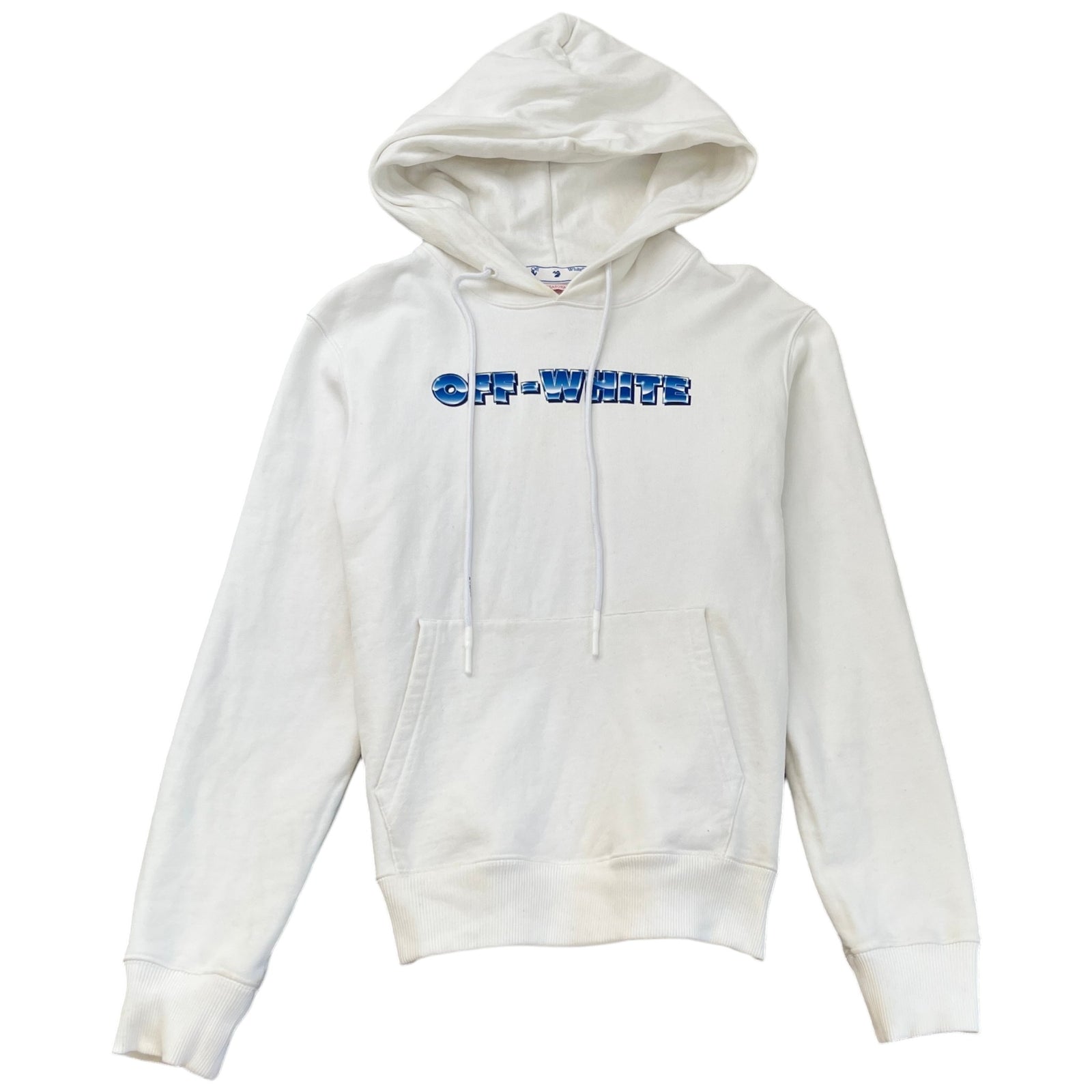Men's Metal Arrow Hoodie White Size S - Photo 1
