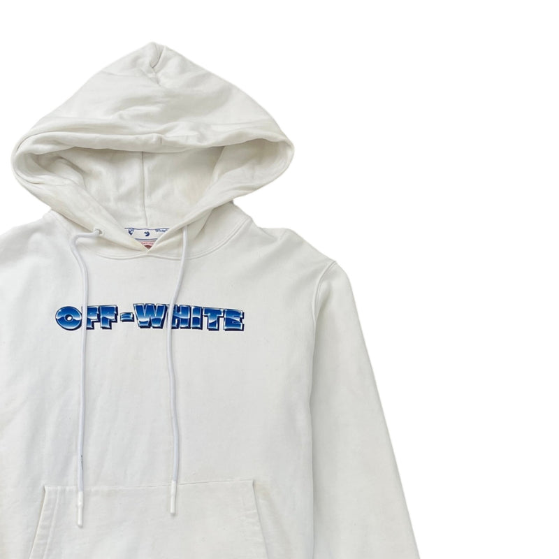 Men's Metal Arrow Hoodie White Size S